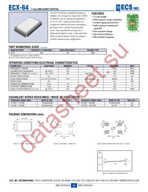ECS-120-20-23B-TR datasheet  